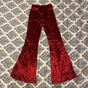 Women’s Velvet Flare Pants